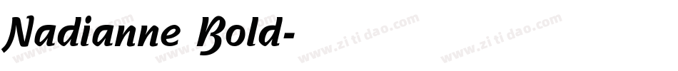 Nadianne Bold字体转换